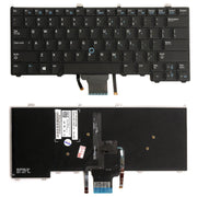 US Version Keyboard with Backlight for DELL latitude 12 7000 E7240 E7440 E7420, For DELL latitude 12 (US)