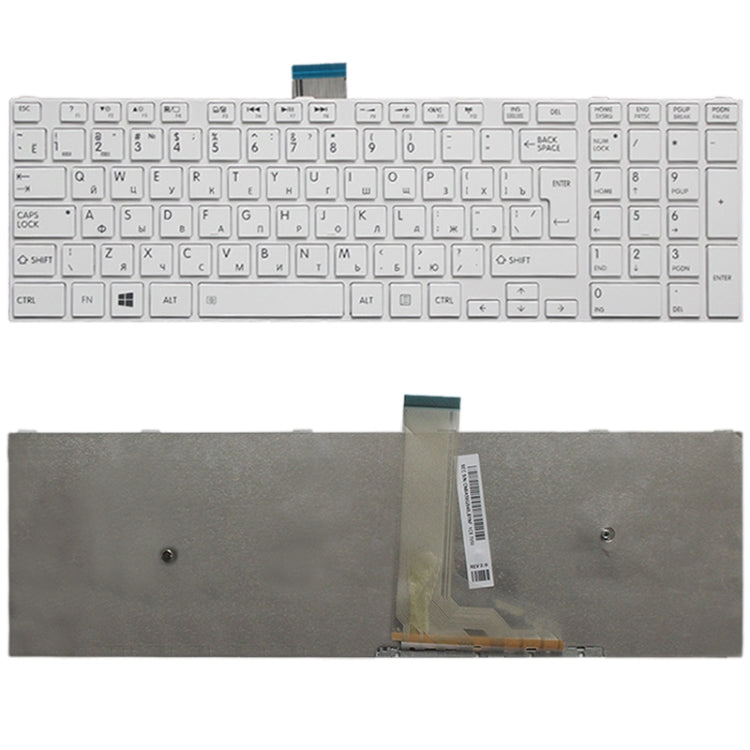 Tastiera versione RU per Toshiba Satellite C50-A C50-A506 C50D-A C55T-A C55-A C55D-A, For Toshiba Satellite C50-A (RU) (Black), For Toshiba Satellite C50-A (RU)(White)