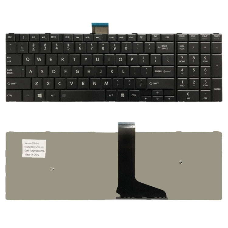Tastiera versione USA per Toshiba Satellite C50D C50-A C50-A506 C50D-A C55T-A C55-A C55D-A, For Toshiba Satellite C50D (US)