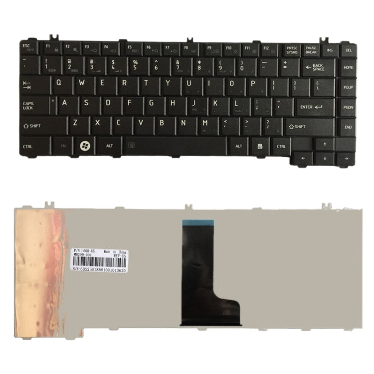 Tastiera versione USA per Toshiba Satellite C600 C600D L640 L600 L600D L645 L645D L730 L730D L735 L735D L740 L740D L745 L745D, For Toshiba Satellite C600 (US)