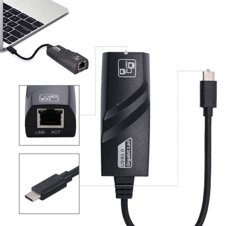 Adattatore USB-C a RJ45 Gigabit Ethernet 15 cm
