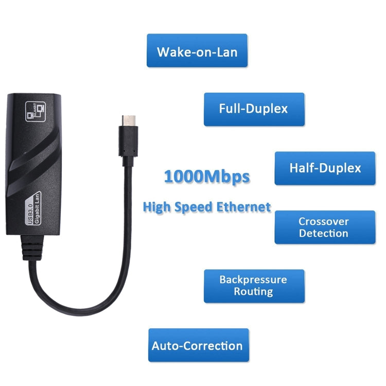 Adattatore USB-C a RJ45 Gigabit Ethernet 15 cm