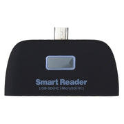 Kit di connessione per lettore di smart card Micro SD + SD + USB 2.0 + porta micro USB a micro USB OTG con indicatore luminoso a LED