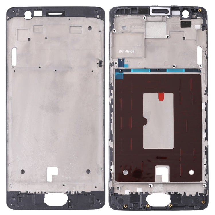 For OnePlus 3 / 3T / A3003 / A3000 / A3100 Front Housing LCD Bezel Frame Plate, For OnePlus 3, For OnePlus 3T (Black)