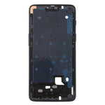 For OnePlus 6 Front Housing LCD Bezel Frame with Side Keys, For OnePlus 6 (Frosted Black)