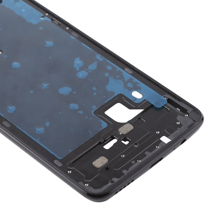 For OnePlus 6 Front Housing LCD Bezel Frame with Side Keys, For OnePlus 6 (Frosted Black)