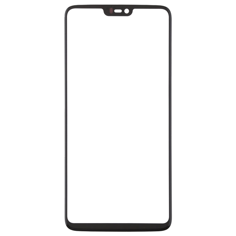 For OnePlus 6 Front Screen Outer Glass Lens, For OnePlus 6 Black