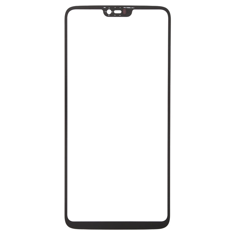 For OnePlus 6 Front Screen Outer Glass Lens, For OnePlus 6 Black