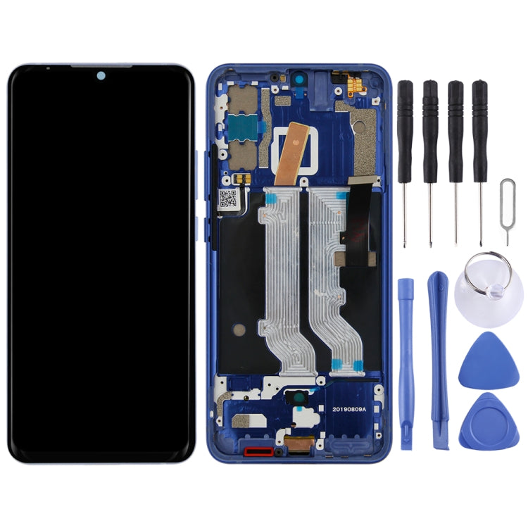 AMOLED LCD Screen and Digitizer Full Assembly with Frame for ZTE Axon 10 Pro (4G Version), For ZTE Axon 10 Pro 4G