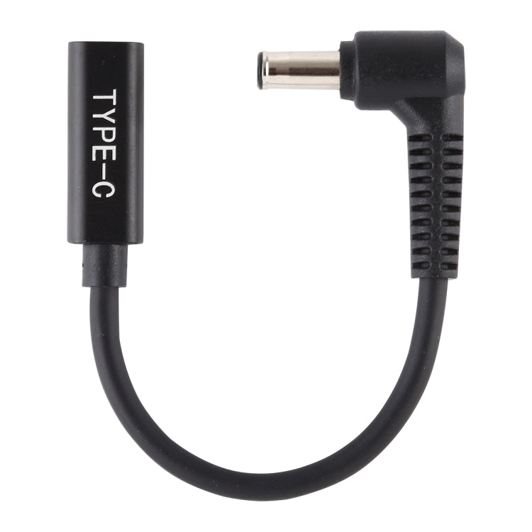 Cavo caricabatterie DP 5,0 x 1,0 mm femmina Tipo C 15 cm