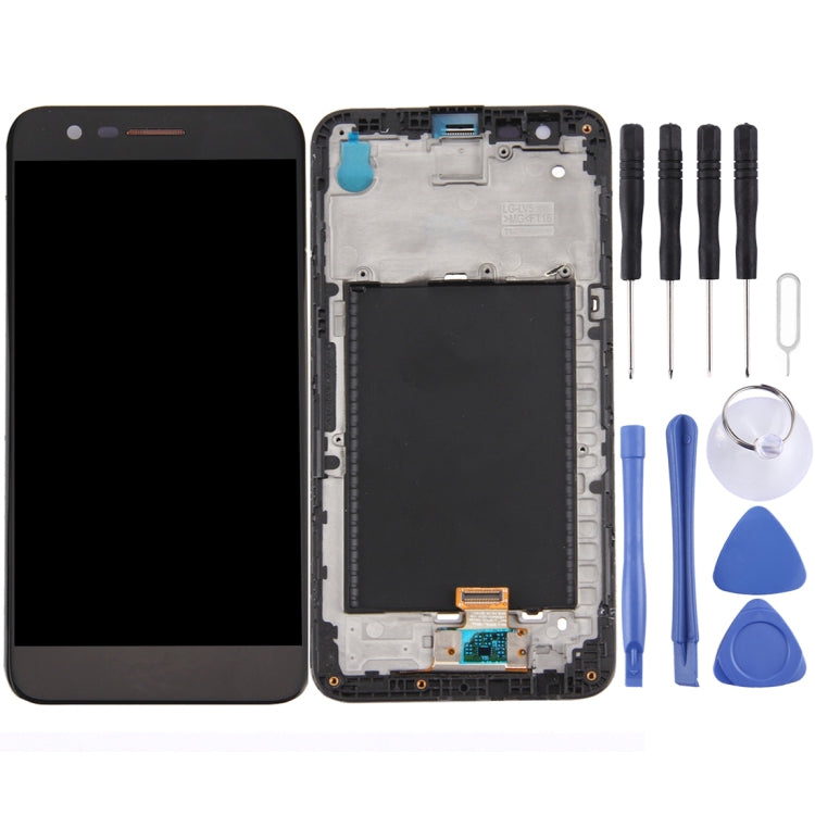 LCD Screen and Digitizer Complete Assembly with Frame for LG K10 2017, For LG K10 2017