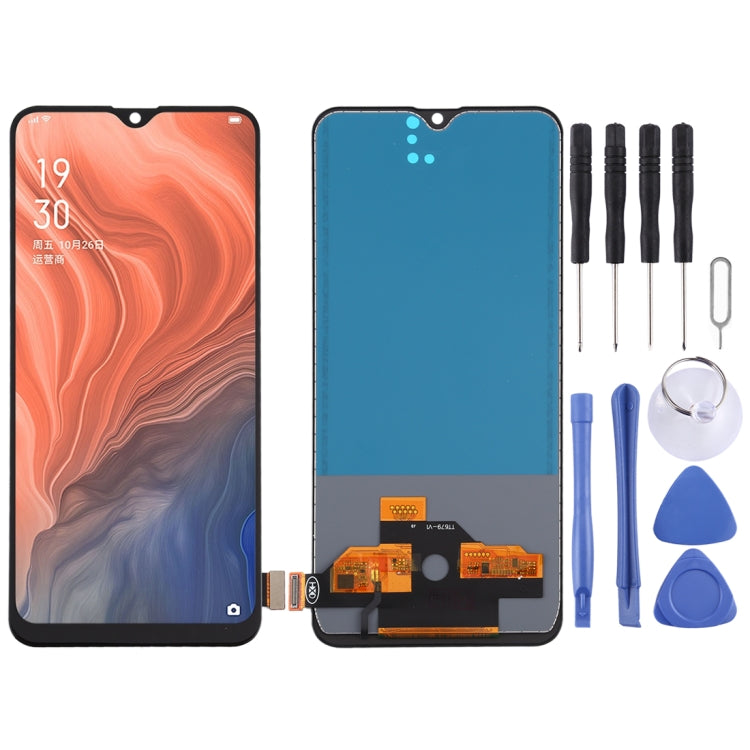 TFT Material LCD Screen and Digitizer Full Assembly (No Fingerprint Identification) for OPPO Reno Z / K5 / Realme XT / Realme X2, For OPPO Reno Z(TFT )