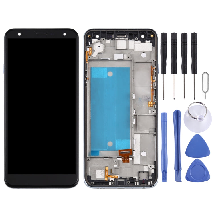 LCD Screen and Digitizer Full Assembly with Frame for LG K40 LMX420 / X4 2019 / K12 Plus, Dual SIM, For LG K40(Double SIM)