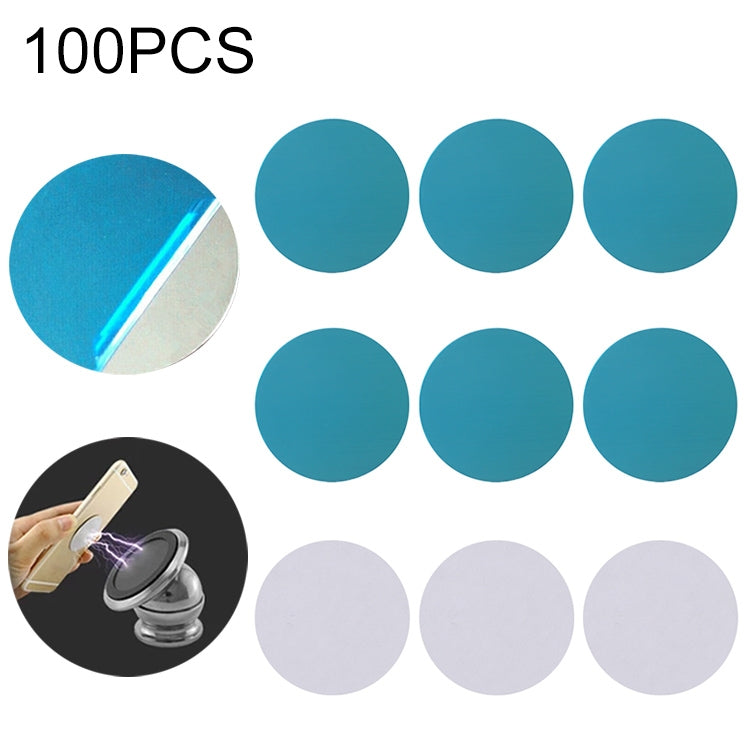 Disco magnetico con piastra metallica da 100 pezzi per supporto magnetico per telefono GPS per auto
