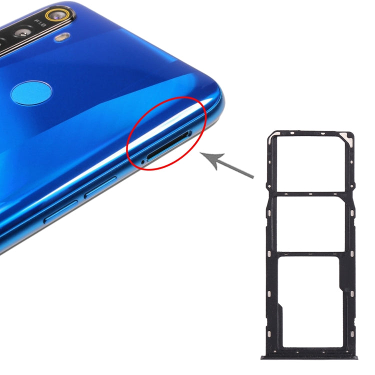 Per OPPO Realme 5 Vassoio scheda SIM + Vassoio scheda SIM + Vassoio scheda micro SD, For OPPO Realme 5