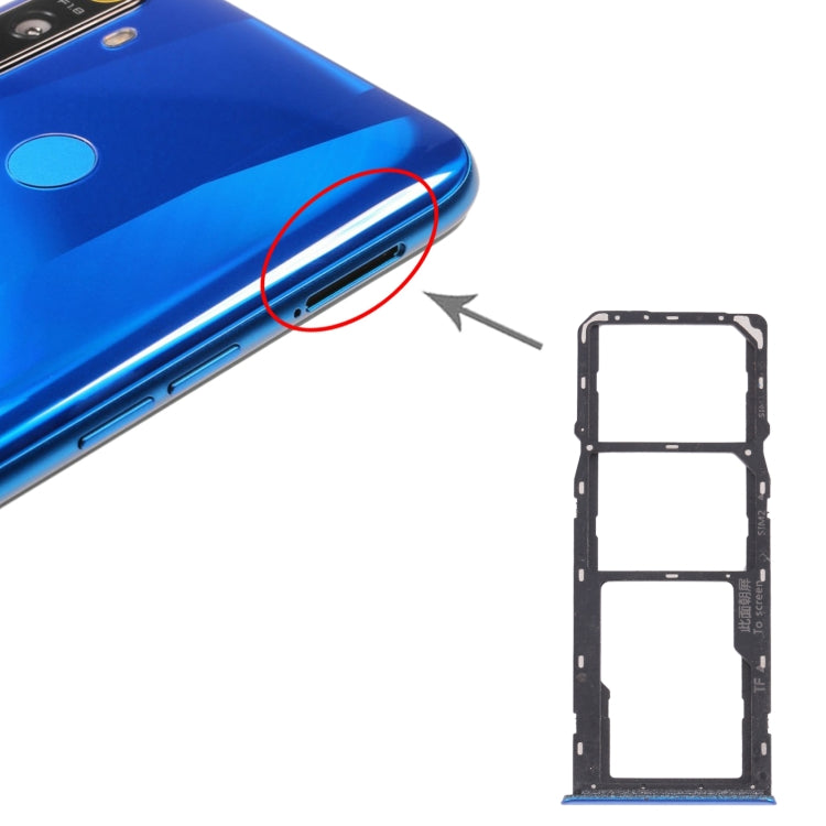 For OPPO Realme 5 SIM Card Tray + SIM Card Tray + Micro SD Card Tray, For OPPO Realme 5