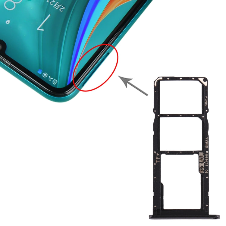 SIM Card Tray + SIM Card Tray + Micro SD Card Tray for Huawei Enjoy 10e / Honor Play 9A, For Huawei Enjoy 10e