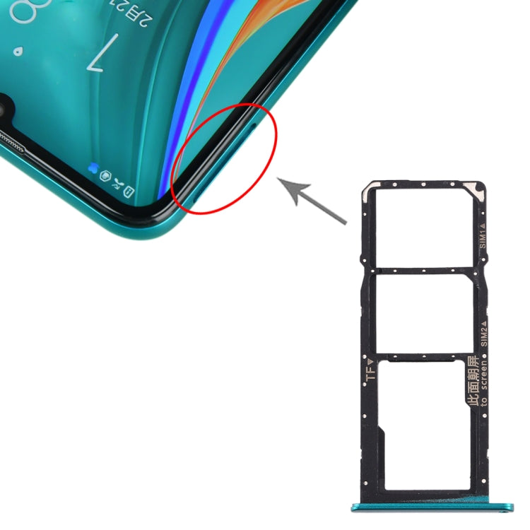 SIM Card Tray + SIM Card Tray + Micro SD Card Tray for Huawei Enjoy 10e / Honor Play 9A, For Huawei Enjoy 10e