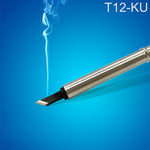 Punta per saldatore senza piombo QUICKO T12-KU nera, T12-KU