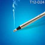Punta per saldatore QUICKO T12-D24 senza piombo nera