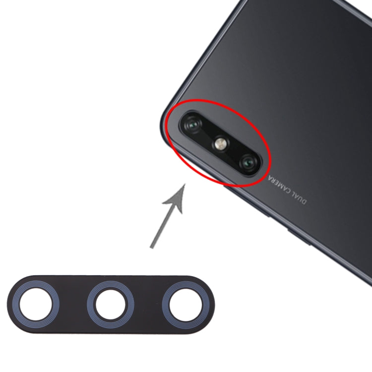 For Huawei Enjoy 10e 10pcs Rear Camera Lens, For Huawei Enjoy 10e