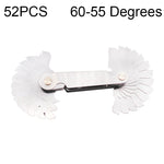 52 pezzi metrico 60 gradi + calibro per filettatura in acciaio inossidabile CR britannico da 55 gradi, 52 PCS Thread Gauge
