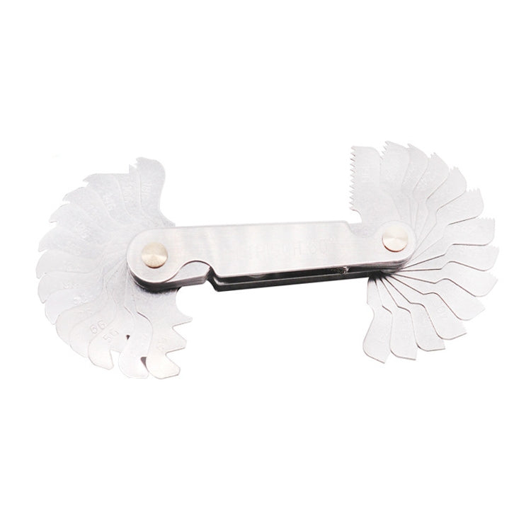 52 pezzi metrico 60 gradi + calibro per filettatura in acciaio inossidabile CR britannico da 55 gradi, 52 PCS Thread Gauge