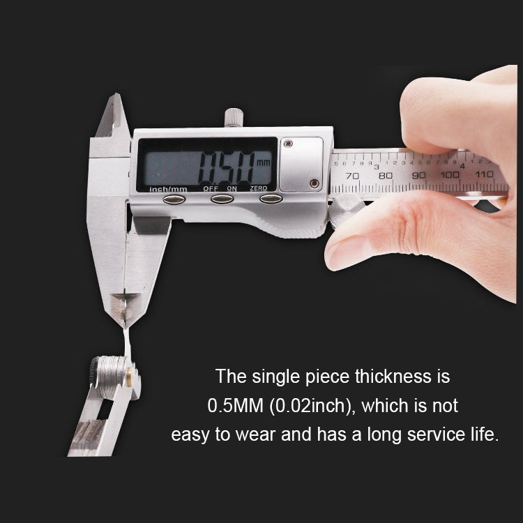 Calibro per filettatura in acciaio inossidabile CR da 60 gradi da 30 pezzi con passo della vite USA, 30 PCS Thread Gauge