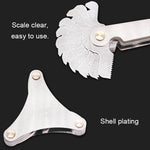Calibro per filettatura in acciaio inossidabile CR da 60 gradi da 30 pezzi con passo della vite USA, 30 PCS Thread Gauge