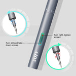 A-012 Set di cacciaviti a batteria per trapano elettrico ricaricabile con batteria al litio ricaricabile con torsione a 8 marce, Drill Cordless Screwdriver