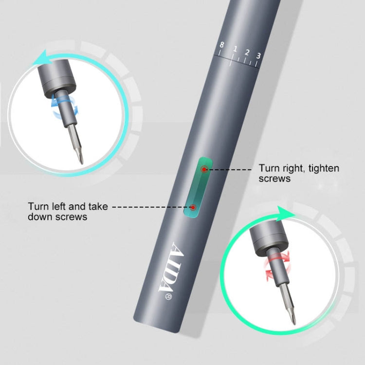 A-012 Set di cacciaviti a batteria per trapano elettrico ricaricabile con batteria al litio ricaricabile con torsione a 8 marce, Drill Cordless Screwdriver