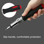 Cacciavite a cricchetto multifunzione con connettore esagonale da 1/4 di pollice con rotazione di 180 gradi, 1/4 inch Hex Connector