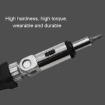 Cacciavite a cricchetto multifunzione con connettore esagonale da 1/4 di pollice con rotazione di 180 gradi, 1/4 inch Hex Connector
