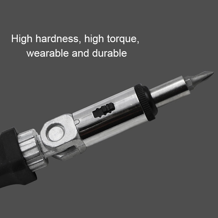 Cacciavite a cricchetto multifunzione con connettore esagonale da 1/4 di pollice con rotazione di 180 gradi, 1/4 inch Hex Connector