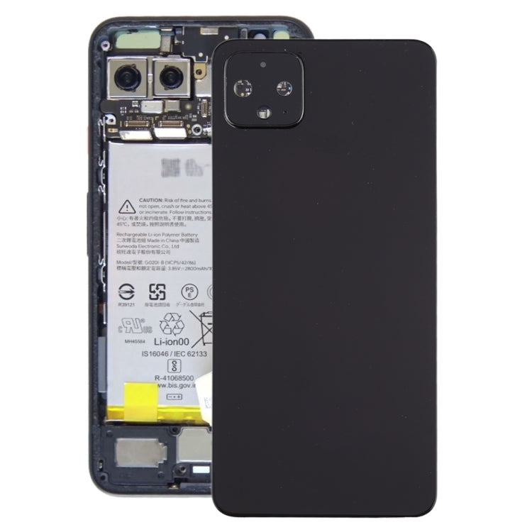 Cover posteriore della batteria con copriobiettivo della fotocamera per Google Pixel 4, For Google Pixel 4