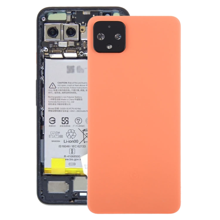 Cover posteriore della batteria con copriobiettivo della fotocamera per Google Pixel 4, For Google Pixel 4