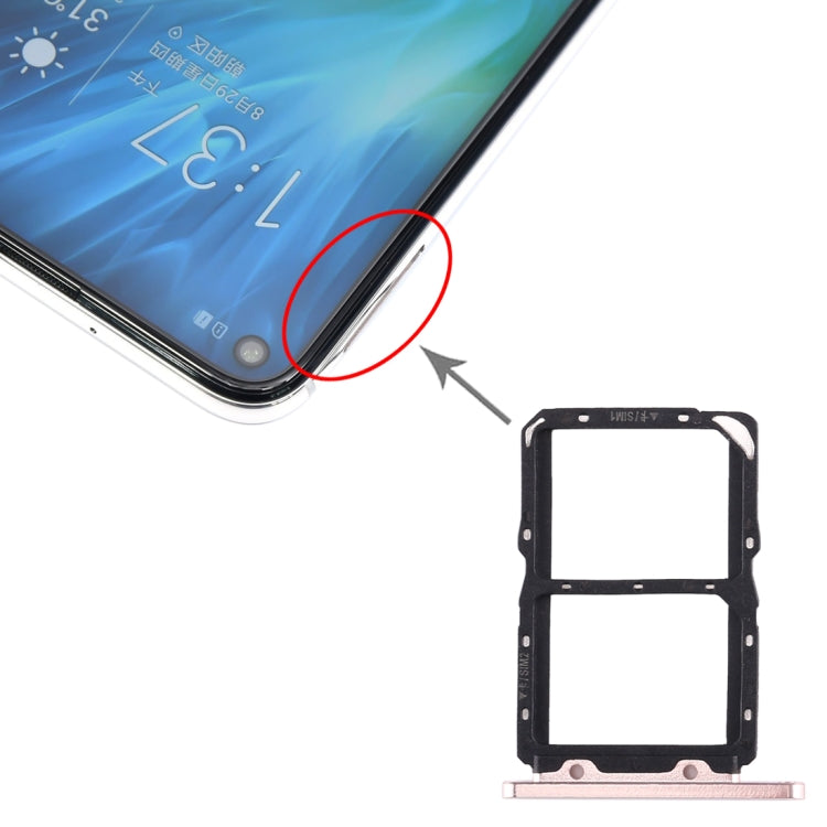 SIM Card Tray + SIM Card Tray for Huawei Honor 20S, For Huawei Honor 20S, For Huawei Honor 20S (Dark Blue)