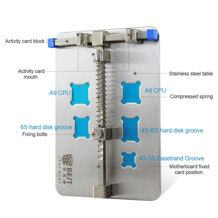 BEST- 001D Stainless Steel Circuit Board Soldering Desoldering PCB Repair Stand Mobile Phone Repair Equipment, BEST-001D