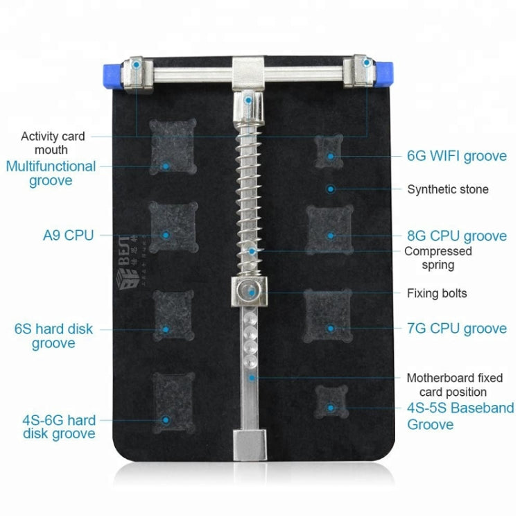 BEST-001E DIY FIX Stainless Steel PCB Holder Fixture Workstation for Chip Repair Tools, BEST-001E