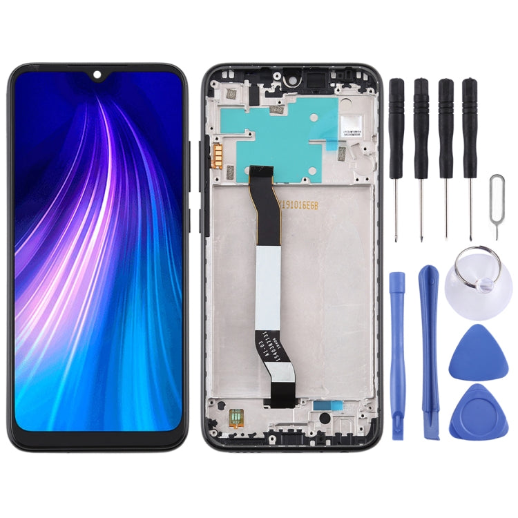 LCD Screen and Digitizer Full Assembly with Frame for Xiaomi Redmi Note 8, For Xiaomi Redmi Note 8