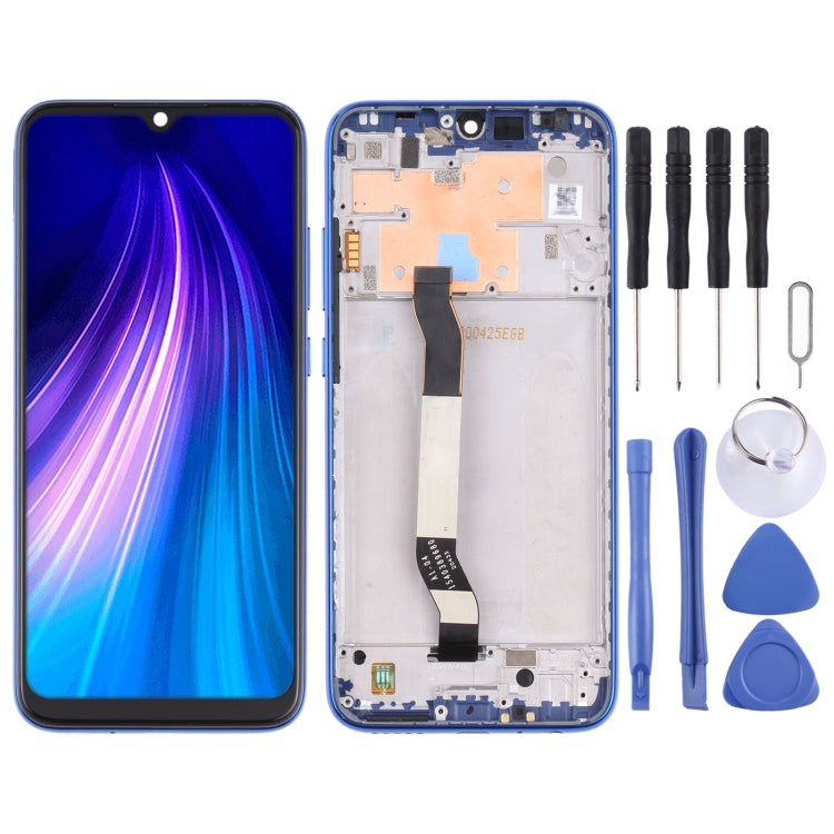 Schermo LCD e digitalizzatore assemblaggio completo con cornice per Xiaomi Redmi Note 8, For Xiaomi Redmi Note 8