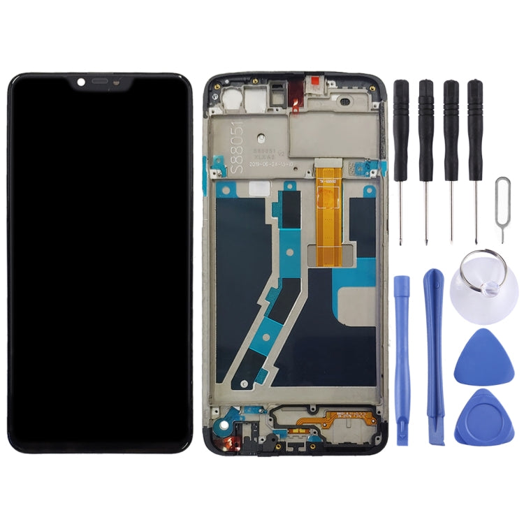 Schermo LCD e digitalizzatore assemblato completo con cornice per OPPO A5 / A3s, For OPPO A5 / A3s