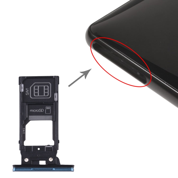 Vassoio scheda SIM e micro SD per Sony Xperia XZ2