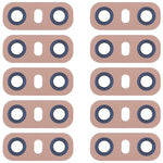 10pcs Rear Camera Lens with Adhesive for LG G6 H870/H871/H872/ LS993, LG G6 (Gold), LG G6 (Pink), LG G6 (Blue)