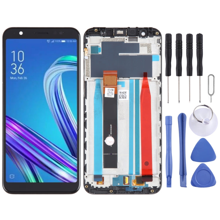 LCD Screen and Digitizer Full Assembly with Frame for Asus ZenFone Max M1 ZB555KL X00PD, For Asus ZB555KL