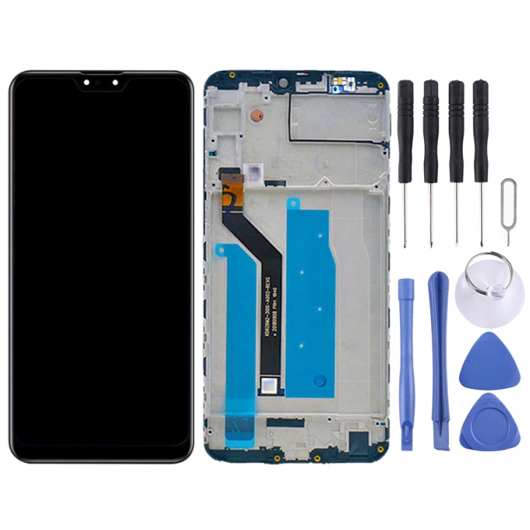 LCD Screen and Digitizer Full Assembly with Frame for Asus Zenfone Max Pro M2 ZB631KL X01BDA, For Asus X01BDA