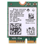 AX201 Scheda Wifi Bluetooth 5.0 Dual Band 2.4G/5G Wireless NGFF AX201NGW Adattatore Wlan 802.11 ac/ax 2.4Gbps