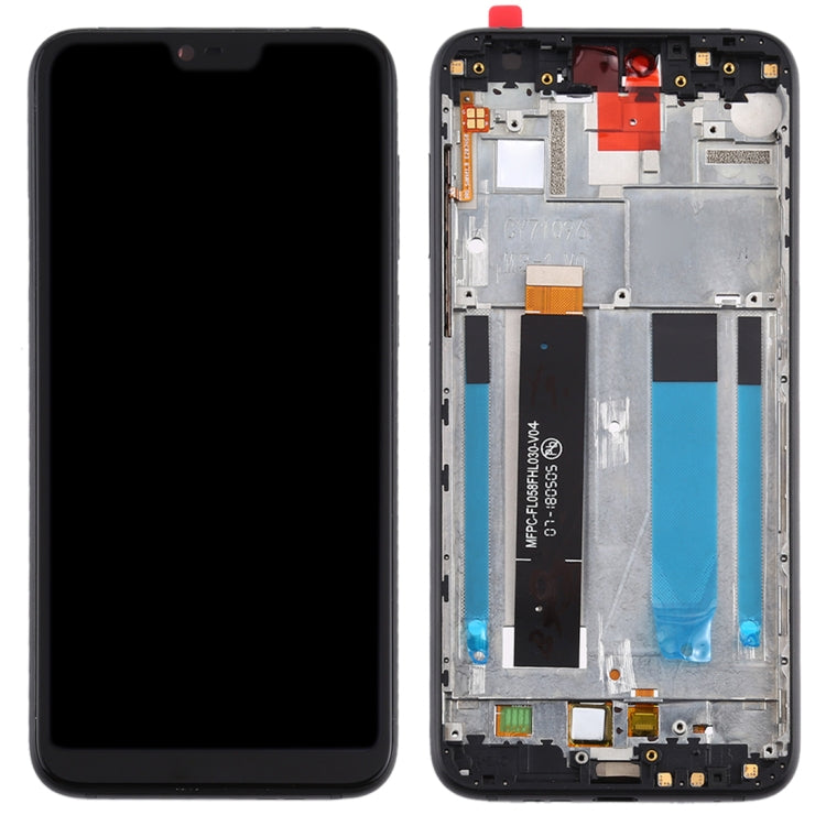 LCD Screen and Digitizer Full Assembly with Frame for Nokia X6 / 6.1 Plus TA-1099 TA-1116 TA-1103 TA-1083, For Nokia X6