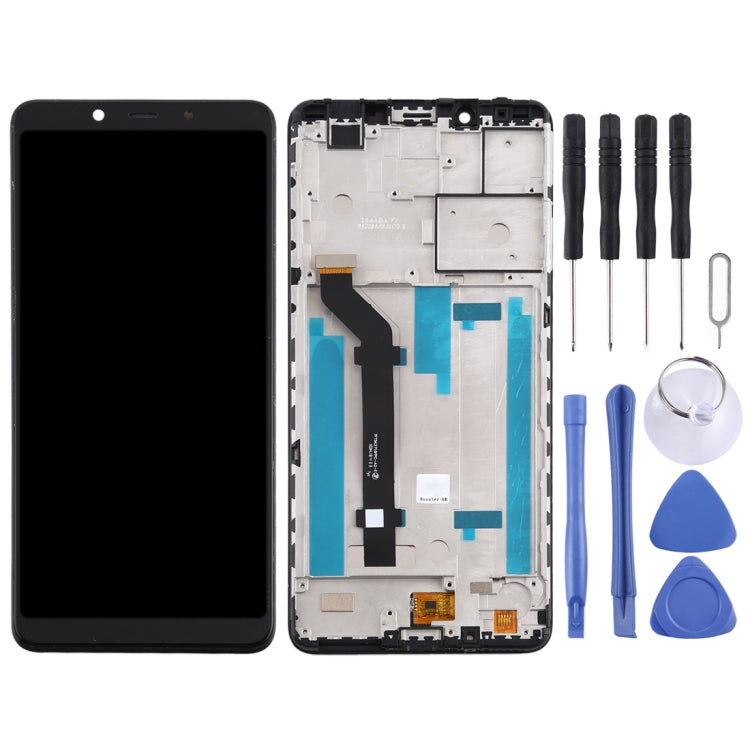 Schermo LCD e digitalizzatore assemblato completo con cornice per Nokia 3.1 Plus TA-1118, For Nokia 3.1 Plus