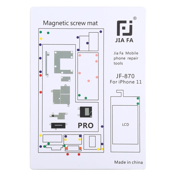 Scheda a vite con cuscinetto magnetico JIAFA JF-870 per iPhone 11 Pro, For 11 Pro